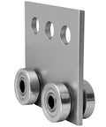 Heavy Duty 4 Bearing Trolley Assembly For 1-5/8 Inch Strut Channel Electro Galvanized Zinc Finish Built Tough 600 Lb Capacity Fits Taller Channels