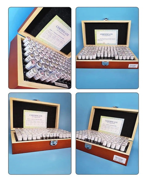 Pin Gauge Set For Quality Control And Metalworking, Precision 0.11mm To 30mm Metric Rod Gauges in wooden case with certificate