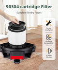 Reusable Wet Dry Vacuum Filter Replacement for Shop Vac 90304 showing HEPA filter on carpet for 5 gallon vacs