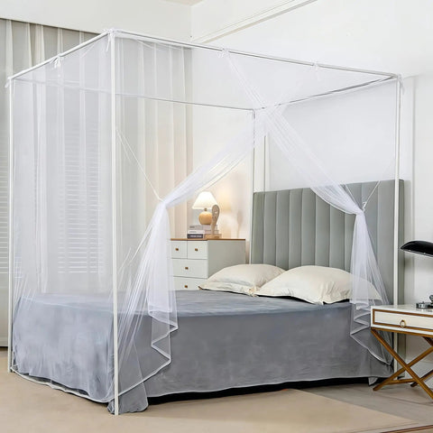 Ultra Fine Bed Mosquito Net For Single To Queen Size Beds With One Side Opening Breathable Mesh Insect Barrier For Bedroom