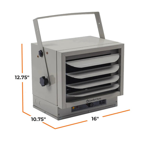5000W Ceiling Mounted Garage Heater For Indoor Use 240V Electric Shop Heater With 3 Heat Settings And Overheat Protection ETL Listed Grey