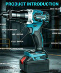 Cordless Rivet Nut Tool Kit 2 In 1 Electric Rivet Nut Gun Portable Battery Powered For Aluminum Steel And Stainless Steel Rivets