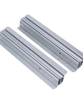 Undermount Heavy Duty Drawer Slide With Thickened Cold Rolled Steel For Stair Bottom Cabinets, 32 Inch Concealed Runner Glide, Built To Last Up To 120kg (264.6lb), Adjustable Length 800 To 1850mm, Ultra Durable High Cycle Rail, two silver slides