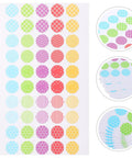 Heavy Duty Hole Punch Reinforcement Stickers Six Sheets For Loose Leaf Paper Fixes That Patch Broken Ring Bindings And Keep Your Class Notes Intact With No Sweat This Semester, colorful round stickers.