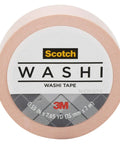 Washi Tape Single Roll 0.59 in x 32.75 ft (15 mm x 9.98 m), 1.25 in Core, Neon Pink Decorative Masking Tape for Journals Planners