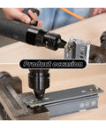 All In One Pneumatic Rivet Gun Kit For Blind Riveting And Rivnut Installation in use on metal sheets, ergonomic design