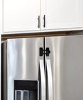 Refrigerator with 4 Pack Of Kid Safe Safety Locks For Refrigerator And Oven Cabinets Plastic Latches For Homes Nurseries