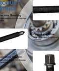 21 In 1 Bearing Puller Set With Curved Hook And 6 Collets For Easy Bearing Removal And Gear Disassembly, Pro Grade Heavy Duty Forged Steel Construction With Corrosion Resistant Black Oxide Finish, Ideal For Auto Repair And Industrial Machinery with details on precision threading and pointed-end screw.