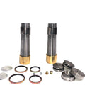 King Pin Kit 2.120x8.750 No Keyway With Bronze Bushings Tapered Front Axle components displayed