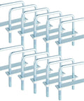 Heavy Duty No Sweat Assembly 12 Piece Square U Bolt Set Zinc Plated Hardware Kit includes square bolts with frame plates.