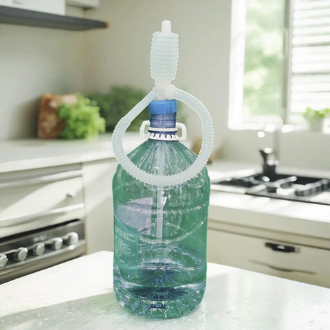 Heavy Duty Manual Oil Transfer Pump Siphon Hose For Liquids No Mess Spills Food Grade Plastic Hand Fuel Extractor For Diesel Water Gasoline Chemicals Wine Edible Liquids And More Corrosion Resistant And Easy To Use, 23in hose on bottle