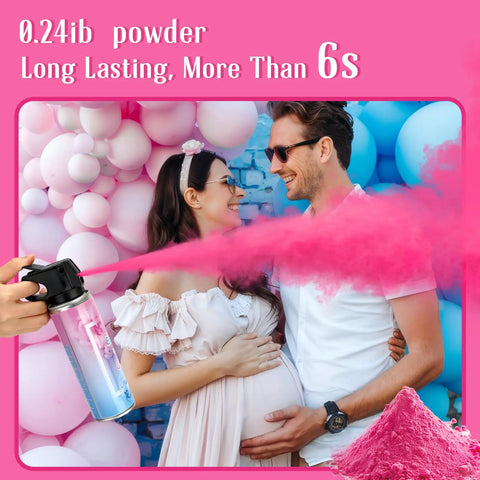 Totally Legit Gender Reveal Fire Extinguisher 2 Pack Smoke Bombs For Baby Shower Party Decor Sprays Over 10 Feet Long Distance Lasts More Than 6 Seconds Goes Off With A Super Bang For Boy Or Girl Parties