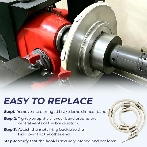 Adjustable Brake Lathe Silencer Band for Ventilated Rotors That Keeps Grinding Quiet And Smooth Like A Pro Compatible