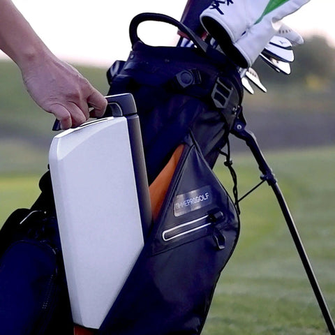 Golf Ball Shag Portable Ball Picker, Compact Practice Essential, in golf bag fitting easily for grab-and-go use, 24-ball capacity