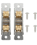 Top Shelf 88 Type Sliding Window Roller Pulley Featuring Double Copper Wheels And Rust Resistant Stainless Steel Build for patio door glide, with screws.