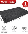 Heavy Duty Garage Floor Mat For Under Car 17 Foot By 7.45 Foot Waterproof Absorbent Oil Spill Protector With Non Slip Backing