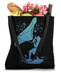 Colorsplash Wing Foil Wingsurfing Tote Bag For Men Watercolor Splash Design 16 By 16 Inch Carryall with groceries inside