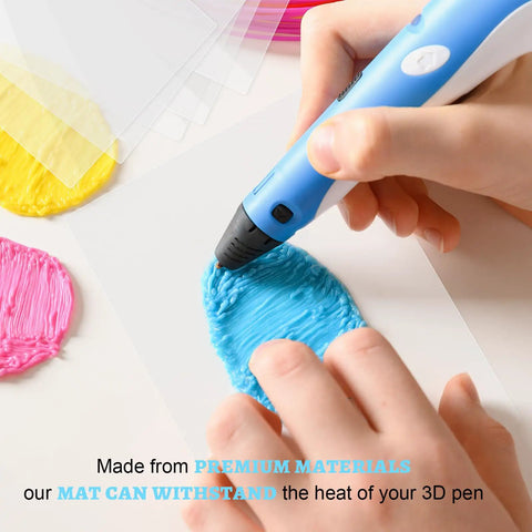 Totally Legit Premium 20 Pack 3D Pen Mat And Crystal Clear Tracing Board With Nifty Stencil Sheets For Super Smooth Art Making And Heat Resistant Build Quality That Sets You Up Sweet