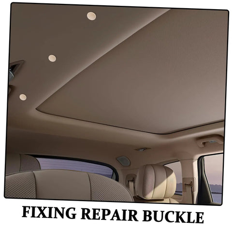 Beige Car Roof Headliner Repair Kit With Snap Rivet Pins And Retainers, Durable Quick Fix for Interior Ceiling installation view
