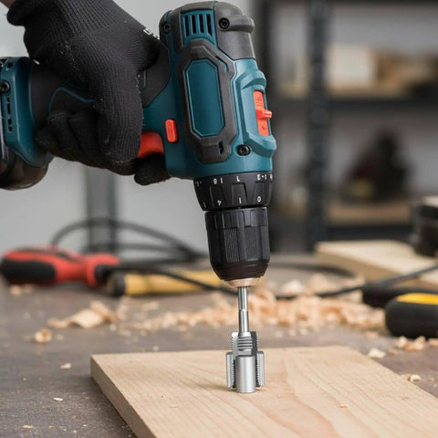 Pipe Threader Attachment For Drill Aluminum Threading Tool Bit Adapter For PVC And PPR Conduits Quick Thread Repair And Leak Fix Turn Your Drill Into A Pro Pipe Maintenance Kit For Home DIY, aluminum drill bit on wood