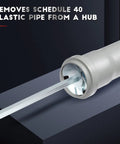 PVC Pipe Reamer Kit For Half Inch Fittings And Schedule 40 Plastic Pipe Easy To Use Fast Drill Compatible Cutter Inside