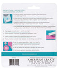 Back packaging of Layering Circle Punch Set with instructions in multiple languages, featuring images of usage for card making and scrapbooking.