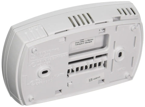 Back view of FocusPro Five One One Programmable Thermostat With Two Heat And Two Cool Large Backlit Digital Display Precise Control Model TH6220D1028