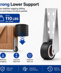 Dead Nuts Heavy Duty Vertical Track Roller Wheels With Quiet Rubber Casters And Zero Wobble Glide for heavy doors up to 110 lbs