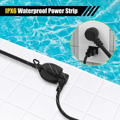 Badass Weather Protection On This Six Foot Waterproof Outdoor Extension Cord Makes Rain Or Snow Just Background Noise While The Heavy Duty Fire Rated Three Prong Cable Powers Your Gear Safely Anywhere You Go.