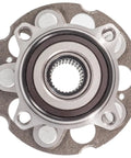 Front view of Front Hub Bearing Assembly For 2010 To 2015 Honda Crosstour Ex 4 Lug With ABS Bolt On Direct Fit 512392