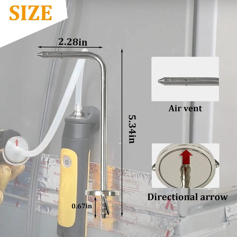2 Pack Static Pressure Probes for HVAC Systems and Pitot Tubes, Compatible with Fieldpiece JL3KM2 SDMN5 SDMN6 ADMN2, Pull Ring Design with Strong Suction, Easy Connection, Precise Readings for Ductwork Diagnostics. HVAC probe with 2.28in arm and air vent tip