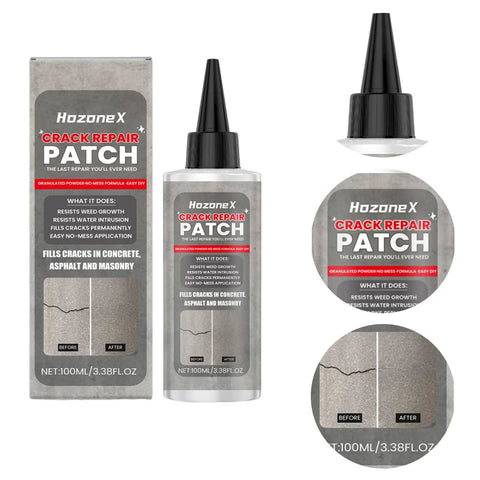 Heavy Duty Asphalt Crack Filler Plus Flexible Concrete Sealer For Driveways No Brainer Garage Repair Hella Tough Pavement Patch in 100ml bottle.