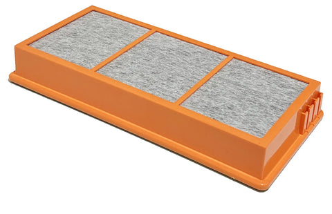 Two Pack 3 In 1 HEPA Air Filter Replacement With Activated Carbon for Holmes and Bionaire Purifiers with orange border