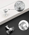 Five Pack Clear Acrylic Cabinet Handles With Single Hole Design Polished Chrome Zinc Alloy Drawer Pulls For Kitchen Cabinets And Furniture Easy Grip Knobs shown in detail