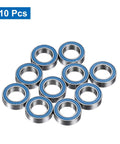 10 Pack MR106-2RS Deep Groove Ball Bearings 6x10x3mm Double Rubber Sealed Chrome Steel ABEC 5 Z4 displayed in a group