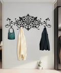 Upgrade Your Space With This Super Sturdy Scroll Metal Coat Rack And Grab A Quick Jacket On This Dang Good Looking Wall Mounted Hat Rack that elegantly holds jackets and bags.