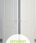 Door Painting Stand Kit For Easy Spray Jobs Holds Up To Eight Doors Time Saving Setup shown with two doors standing vertically.