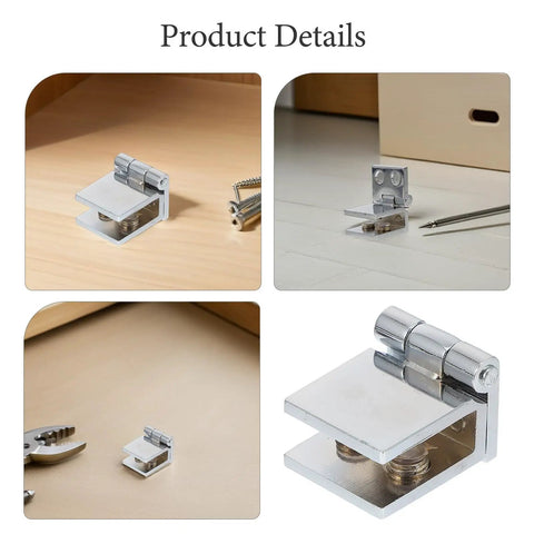 Rock Solid No Drill Glass Door Pivot Hinges That Work Great For Cabinets And Shower Enclosures Built With Strong Zinc Alloy