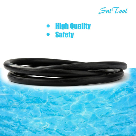 Tank Clamp O Ring Replacement For Pool And Spa D E Filter, 1/2 Inch Thick, 19.5 Inch Diameter, Fits CCP320 CCP420 CCP520 Clean And Clear Plus Models Manufactured After 2000, Durable Seal For Reliable Filtration. Black rubber pool filter O-ring