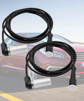 Heavy Duty 6.5 Ft Truck Wheel Speed Abs Sensor Wiring Harness Compatible With Wabco And Meritor 4410328140 4410326180 Pair heat resistant cables