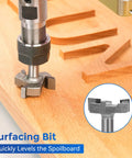 Pro Grade One Quarter Inch CNC Router Bits Kit With ER11 Collet V Bit End Mills Chamfering Bit surfacing wood spoilboard
