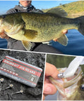Collage of 3D Eyes Bass Jig Heads For Fishin And Angling, 15 Pieces Of Finesse Swimbait Jigs with fish, jig pack, and bait keeper close-up.