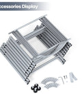 Accessories of 5 Tier Water Jug Rack for 5 Gallon Bottles With Detachable Shelves, Space Saving Water Bottle Holder Organizer