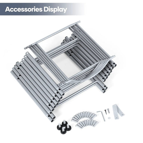 Accessories of 5 Tier Water Jug Rack for 5 Gallon Bottles With Detachable Shelves, Space Saving Water Bottle Holder Organizer