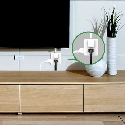 Outlet Extender Turn Two Outlets Into Six With This Space Saving 6 Outlet Wall Tap, 3 Prong Plug Adapter, White, 2 Pack, Perfect for Cruise Ship Cabins, Dorms, Home Office And Laptops
