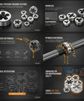 1 Inch 14 UNF Right Hand Thread Die For Bolt Repair And Rethreading Round Machine Die For Carbon Steel And Alloy Metals Pro Grade Heavy Duty Fine Thread Tool For Creating Or Fixing Threads on steel bolts