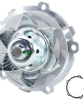 Top Grade Replacement Water Pump For 05 To 09 Chevy Equinox And Pontiac Torrent 3.4L V6 with cast aluminum design.