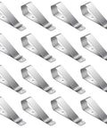 Universal Stainless Steel Garage Door Opener Clip And Sun Visor Clip Replacement For Remote Openers Emergency Release Reinforcement To Stop Fishing Attacks Easy Install Home Security Upgrade Visor Accessories, 16 pieces