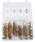 Heavy Duty Hitch Pin Set for Trailers and Tow Gear, Mower Safety Pins and Dowel Pin Assortment in compact storage kit