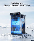 Ultra Slim Countertop Ice Maker With Full Color Panel, Internal LED Lights, 26 Lbs Per 24 Hours, Timer Ice Making, Two Ice Sizes